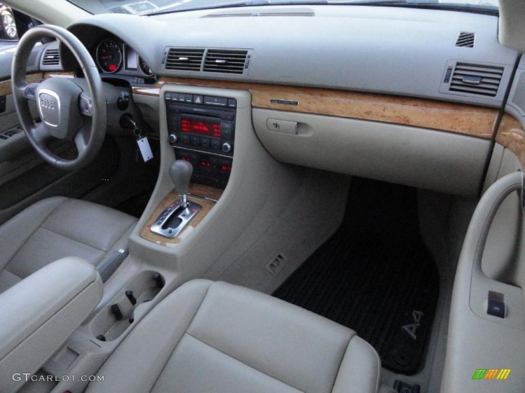 2008 A4 2.0T quattro S-Line Sedan - Brilliant Black / Beige photo #10