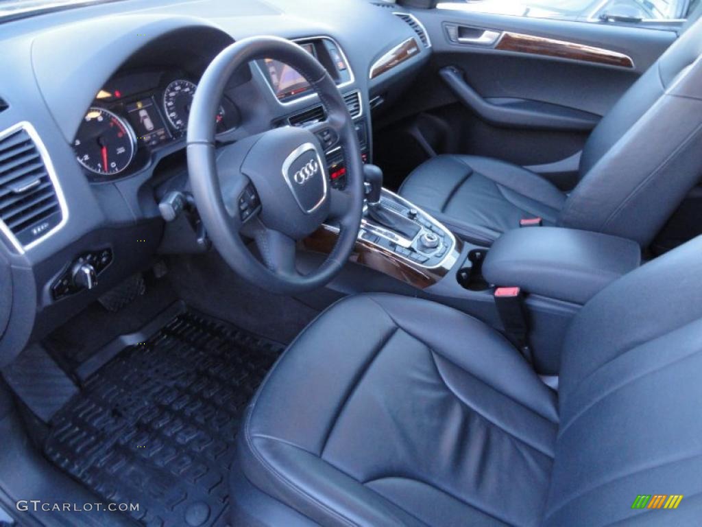 Black Interior 2009 Audi Q5 3.2 Premium quattro Photo #42023662
