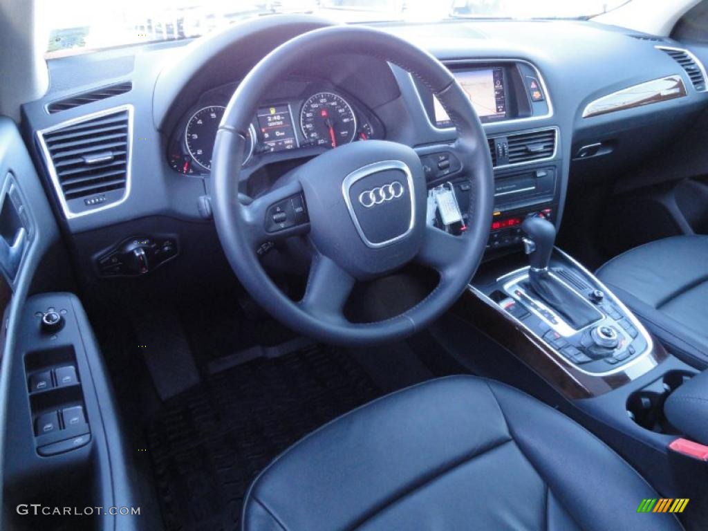 Black Interior 2009 Audi Q5 3.2 Premium quattro Photo #42023682