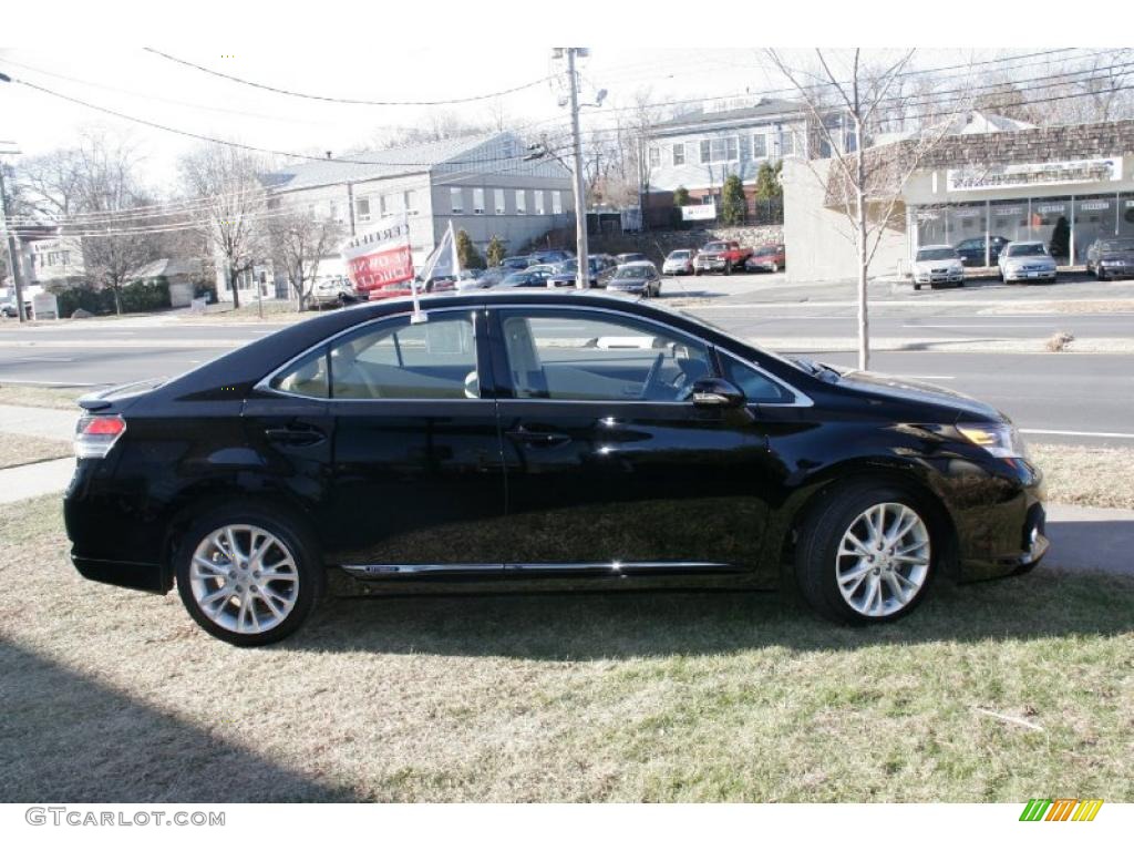 Obsidian Black 2010 Lexus HS 250h Hybrid Premium Exterior Photo #42024270
