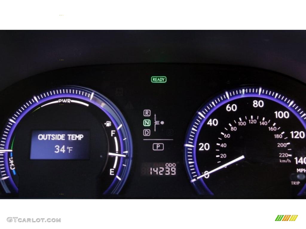 2010 Lexus HS 250h Hybrid Premium Gauges Photo #42024654
