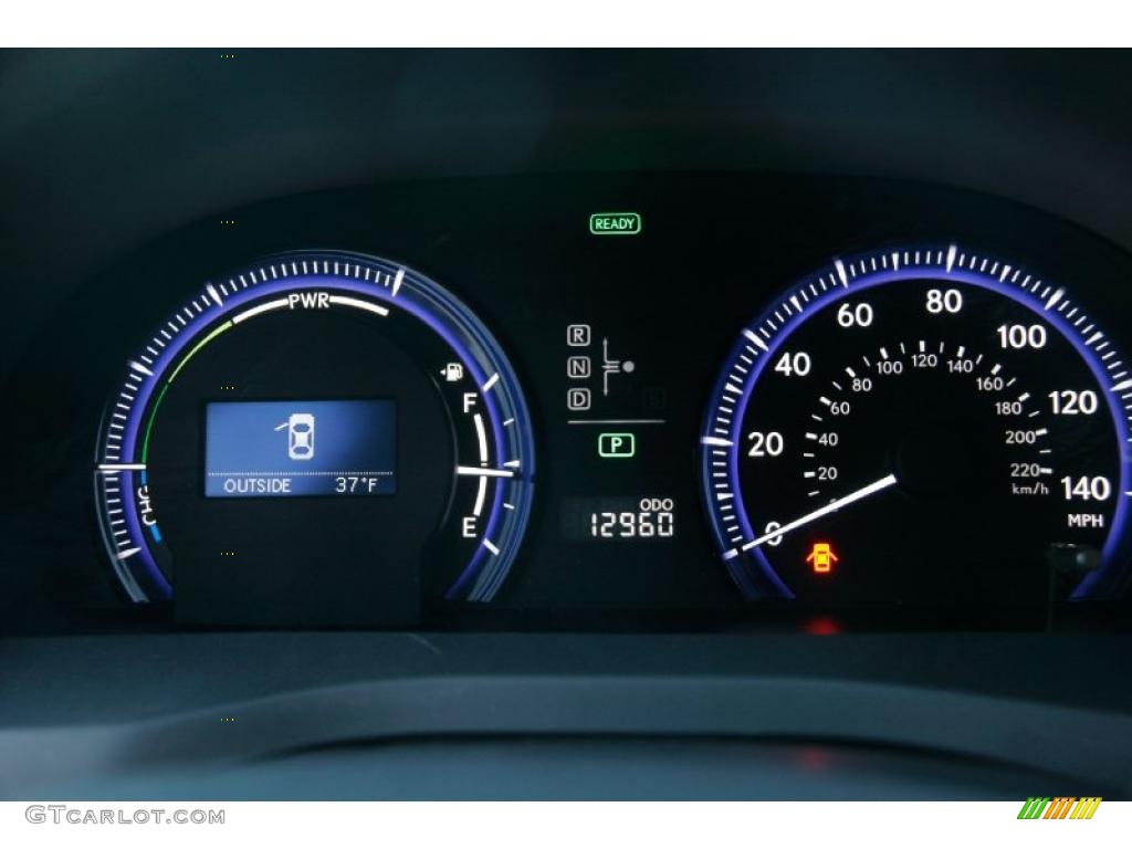 2010 Lexus HS 250h Hybrid Premium Gauges Photo #42025110
