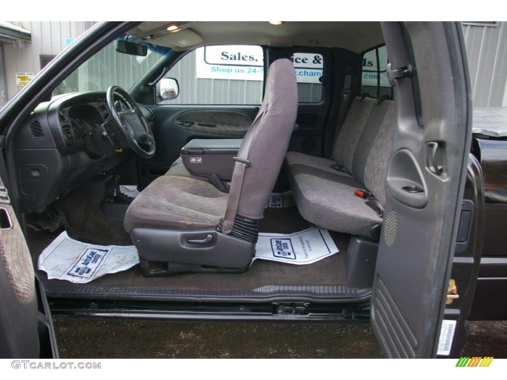 2001 Ram 1500 Sport Club Cab 4x4 - Black / Mist Gray photo #5
