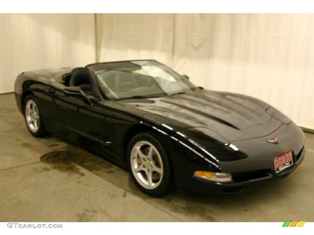 2000 Corvette Convertible - Black / Black photo #1
