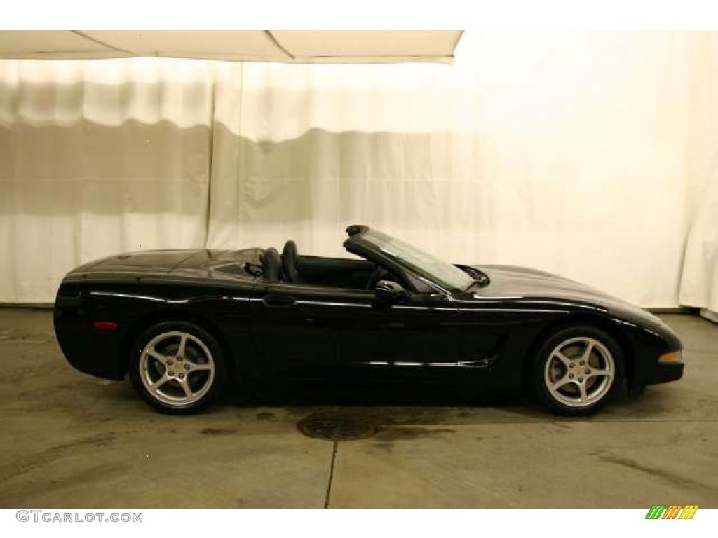 2000 Corvette Convertible - Black / Black photo #2