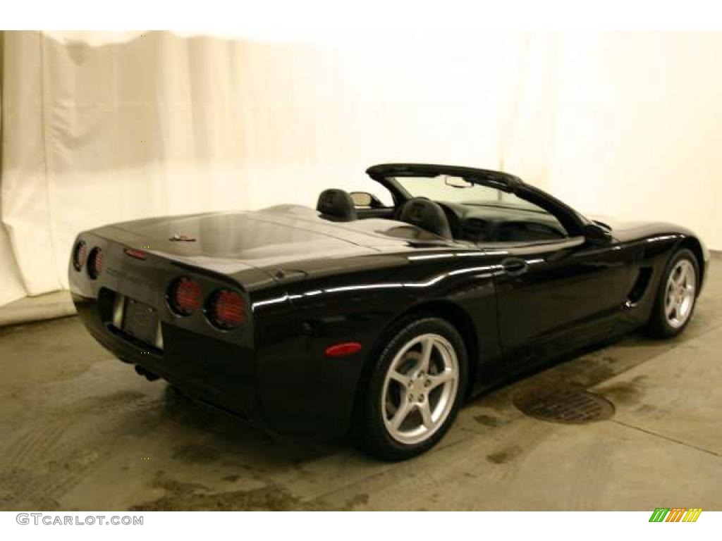 2000 Corvette Convertible - Black / Black photo #3