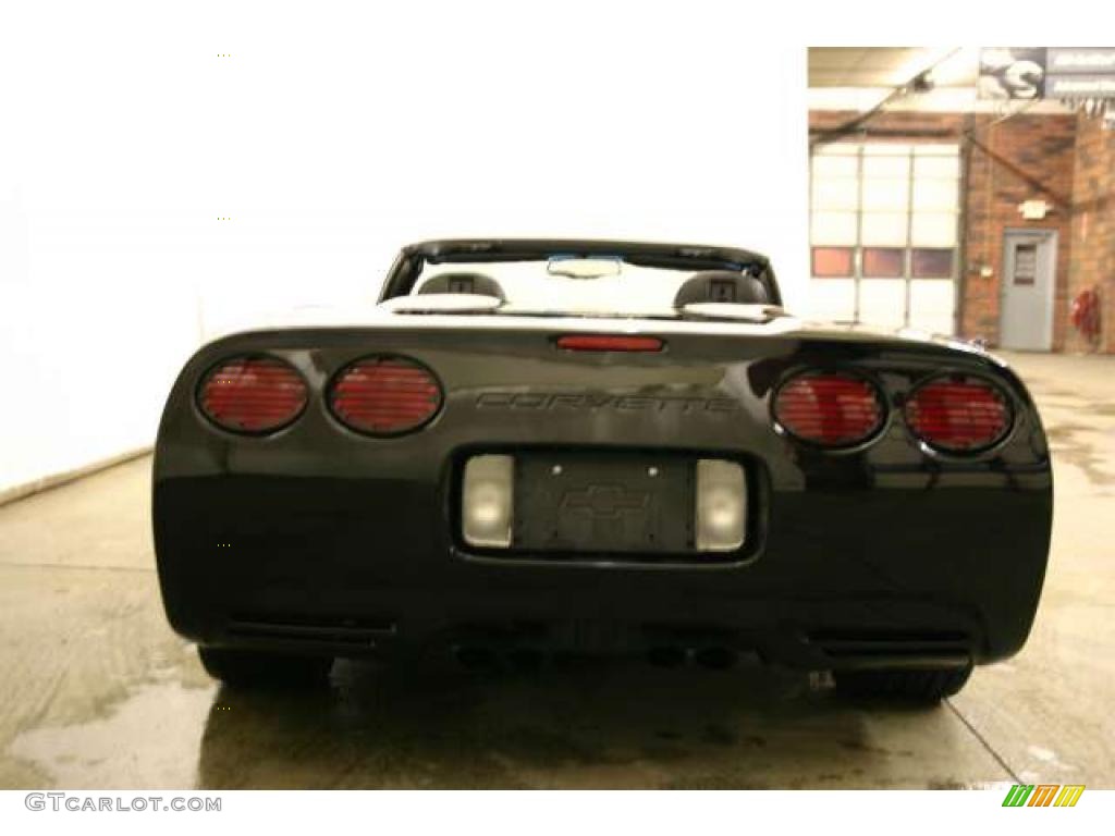 2000 Corvette Convertible - Black / Black photo #4