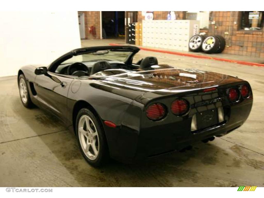 2000 Corvette Convertible - Black / Black photo #5