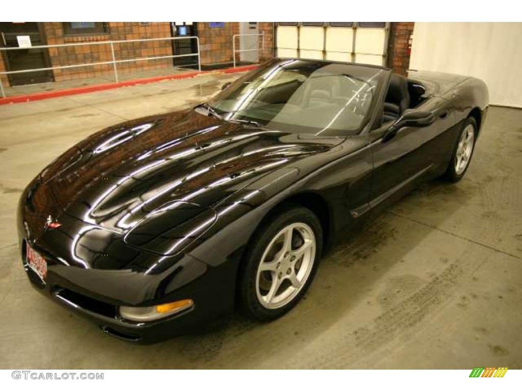 2000 Corvette Convertible - Black / Black photo #6
