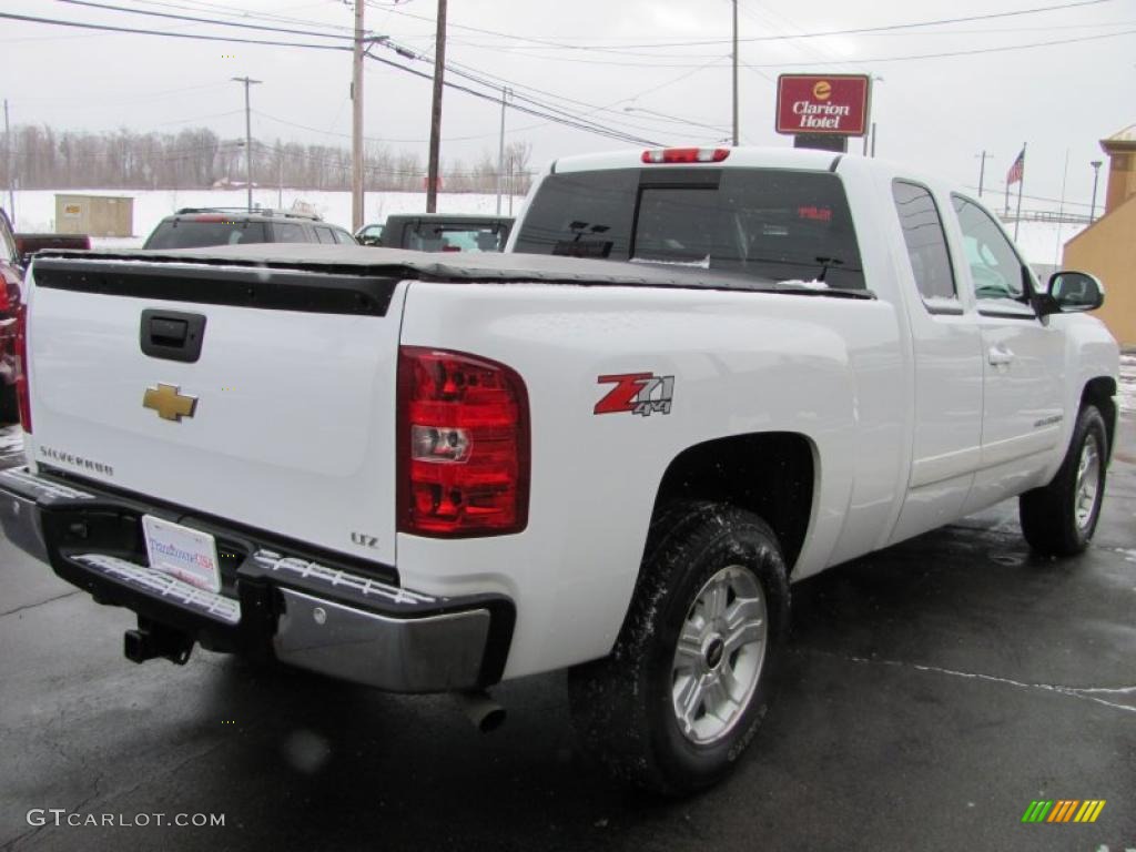 2008 Silverado 1500 LT Extended Cab 4x4 - Summit White / Ebony photo #2