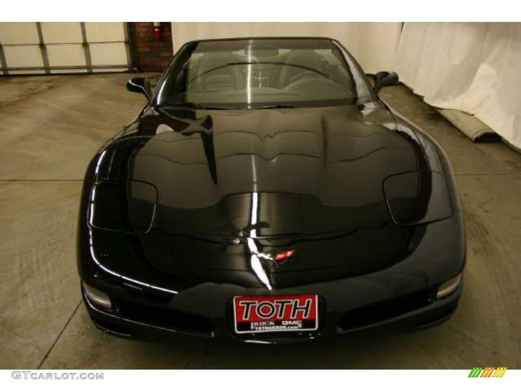 2000 Corvette Convertible - Black / Black photo #20