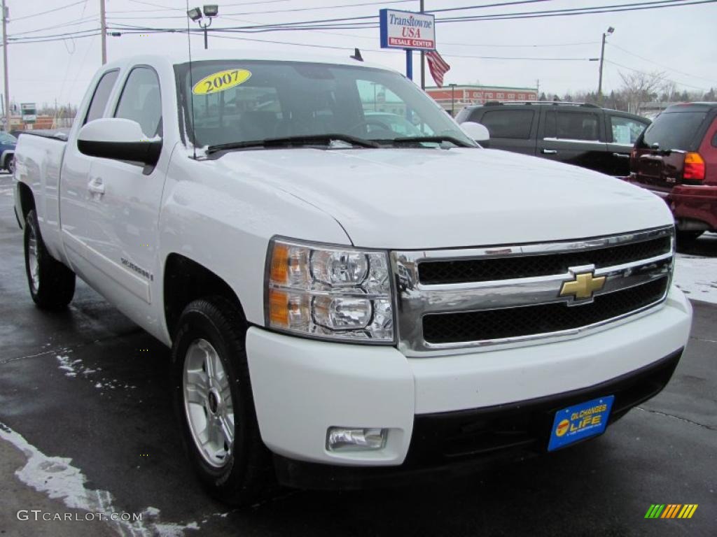 2008 Silverado 1500 LT Extended Cab 4x4 - Summit White / Ebony photo #25