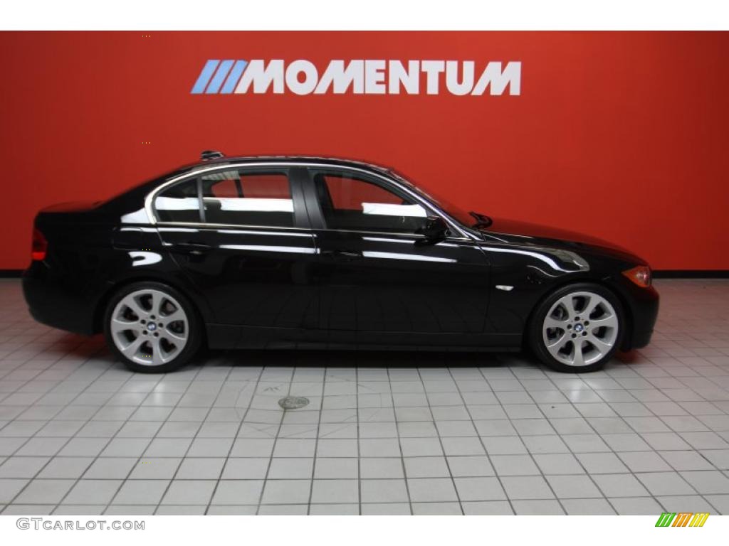 2008 3 Series 335i Sedan - Jet Black / Black photo #7