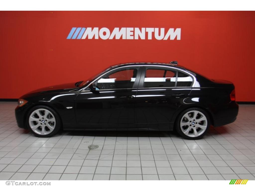2008 3 Series 335i Sedan - Jet Black / Black photo #24