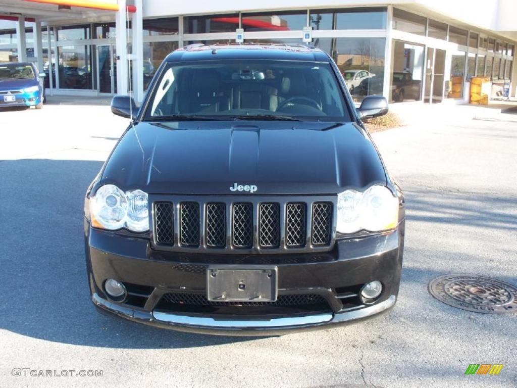 Brilliant Black Crystal Pearl 2009 Jeep Grand Cherokee SRT-8 4x4 Exterior Photo #42031231