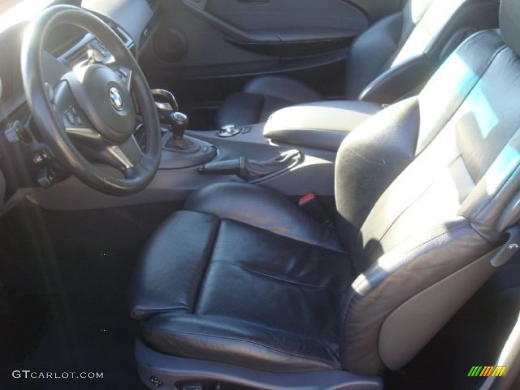 Black Interior 2004 BMW 6 Series 645i Coupe Photo #42039991