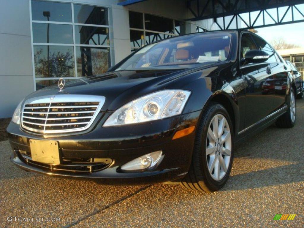 2008 S 550 Sedan - Black / Cashmere/Savanna photo #1