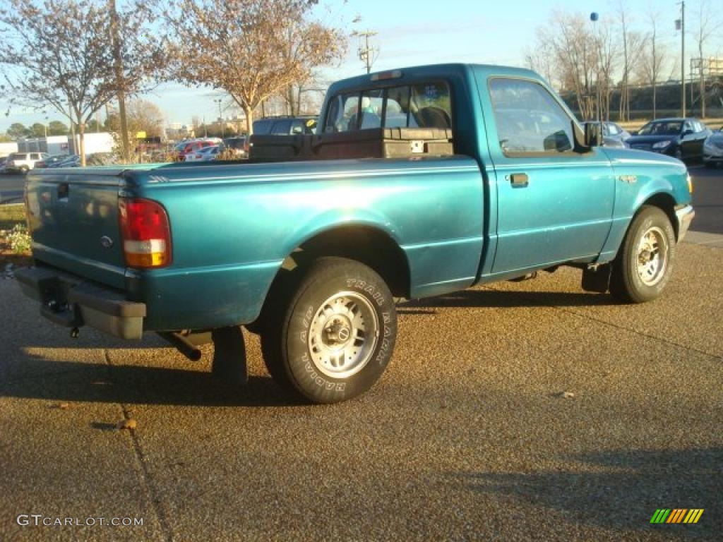 1995 Ranger XL Regular Cab - Cayman Green Metallic / Grey photo #4