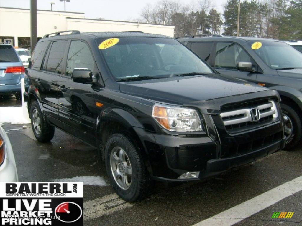 2007 Pilot EX 4WD - Formal Black / Gray photo #1