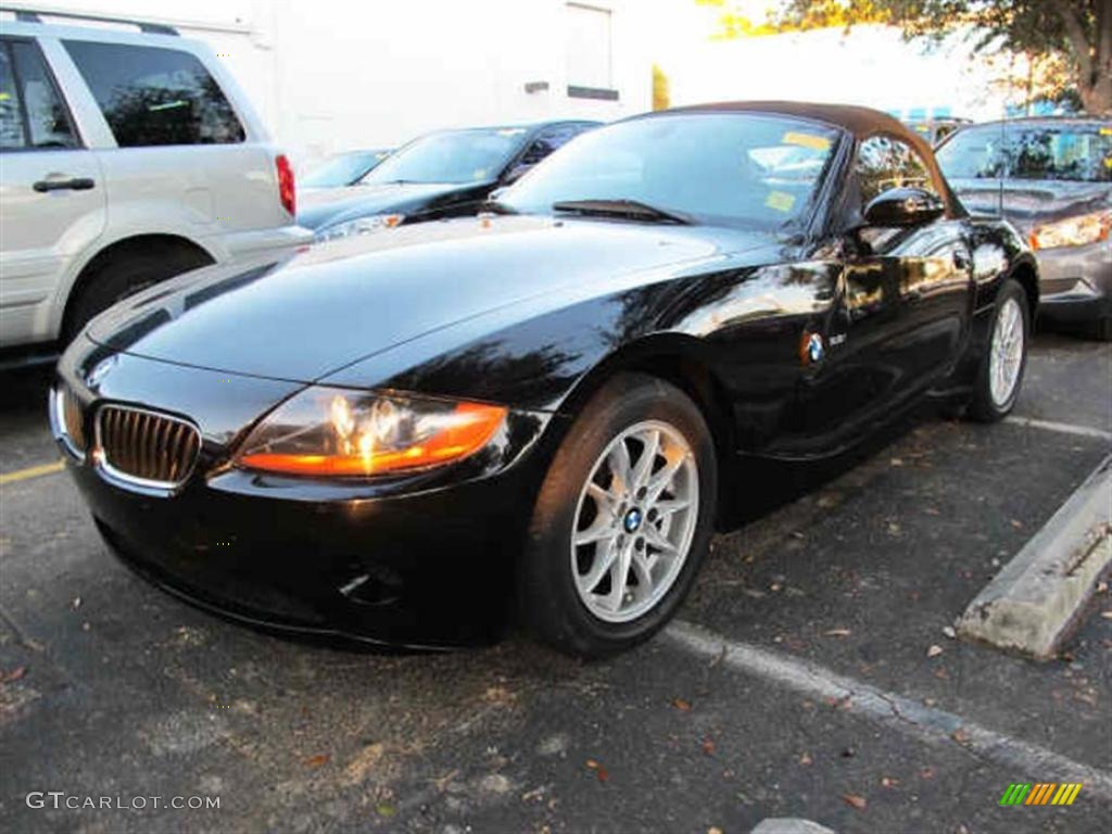 2004 Z4 2.5i Roadster - Jet Black / Black photo #4