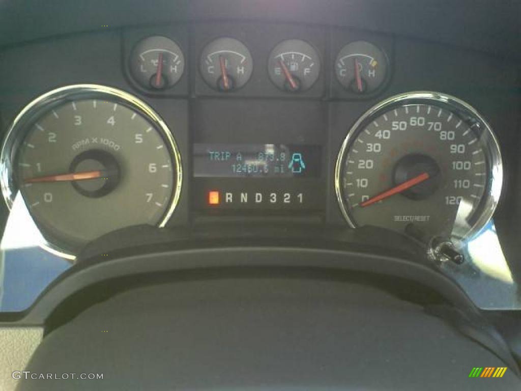 2010 F150 XLT SuperCab - Dark Blue Pearl Metallic / Tan photo #9