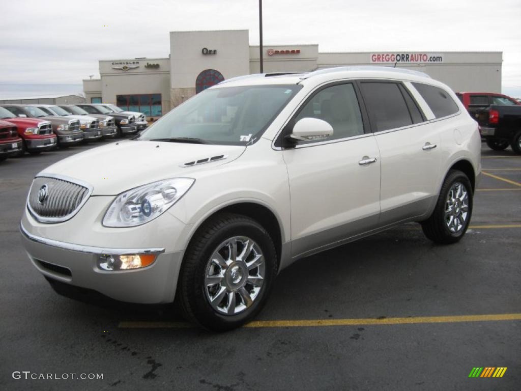 2011 Enclave CXL - White Diamond Tricoat / Cashmere/Cocoa photo #1