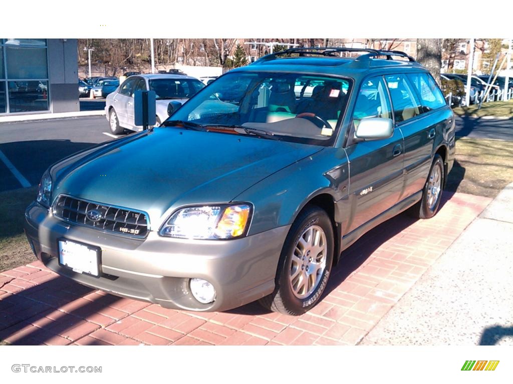 2003 Outback L.L. Bean Edition Wagon - Seamist Green Pearl / Beige photo #1