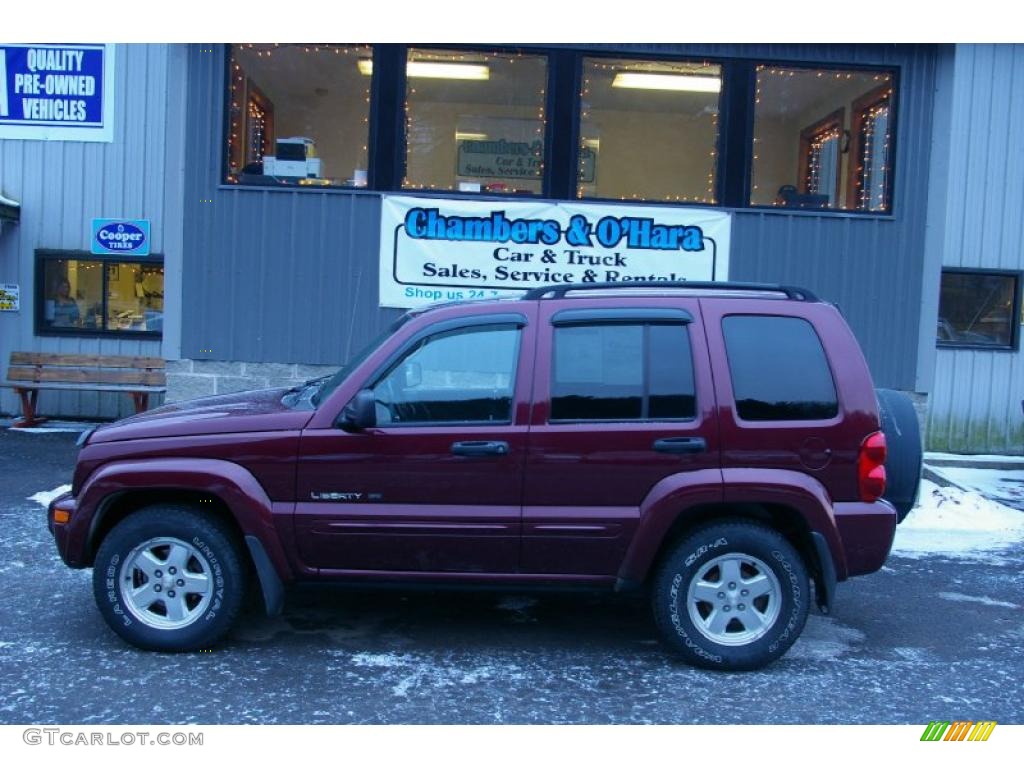 2002 Liberty Limited 4x4 - Dark Garnet Red Pearlcoat / Dark Slate Gray photo #2