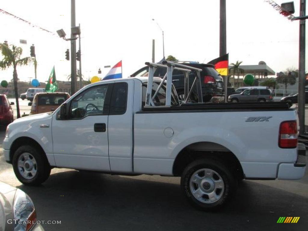 2004 F150 STX Regular Cab - Oxford White / Dark Flint photo #6