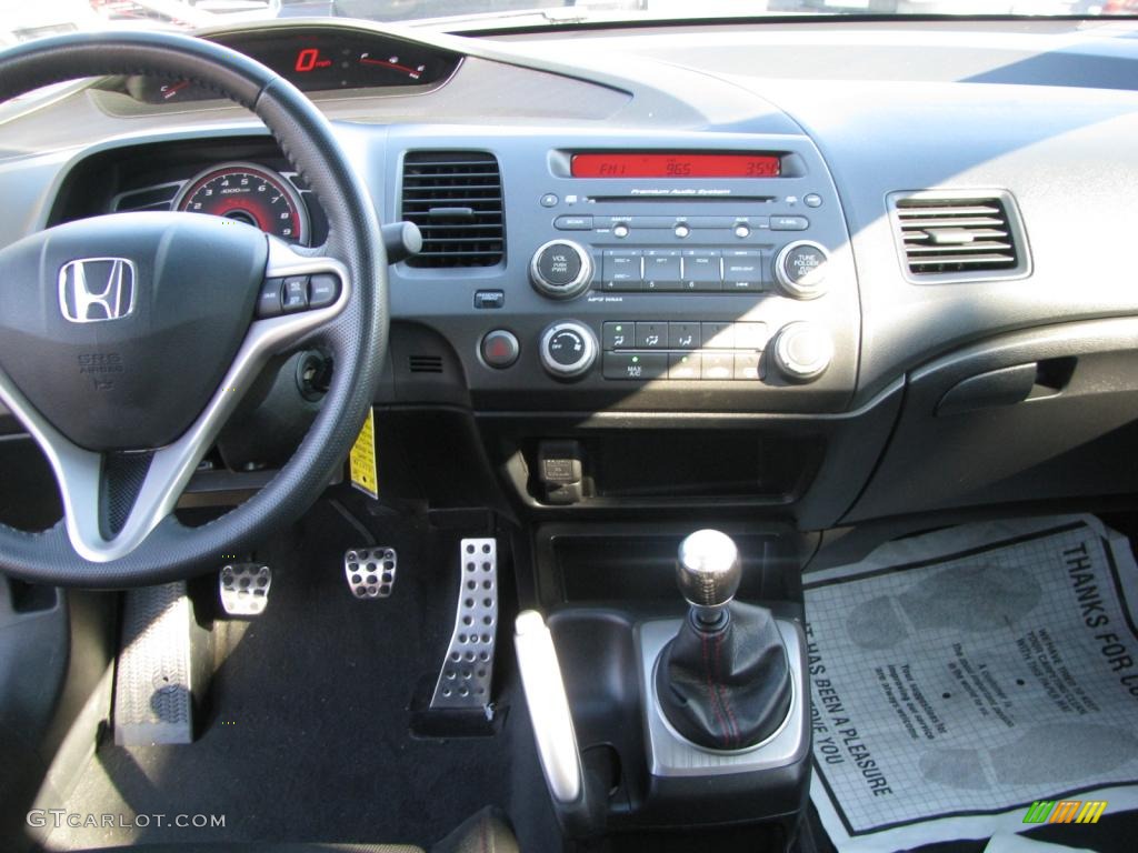 2009 Honda Civic Si Coupe Black Dashboard Photo #42062039