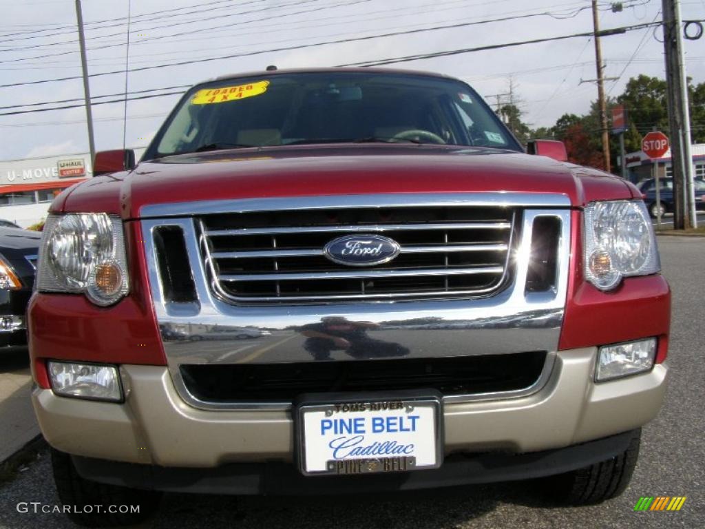 2006 Explorer Eddie Bauer 4x4 - Redfire Metallic / Camel photo #2