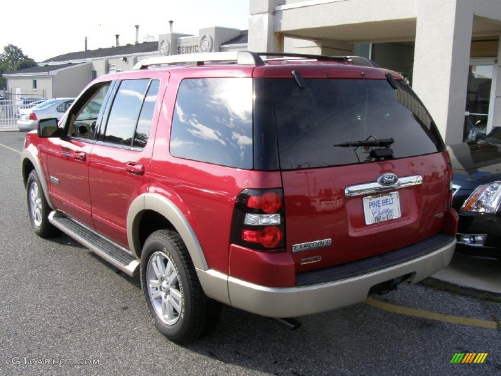 2006 Explorer Eddie Bauer 4x4 - Redfire Metallic / Camel photo #5