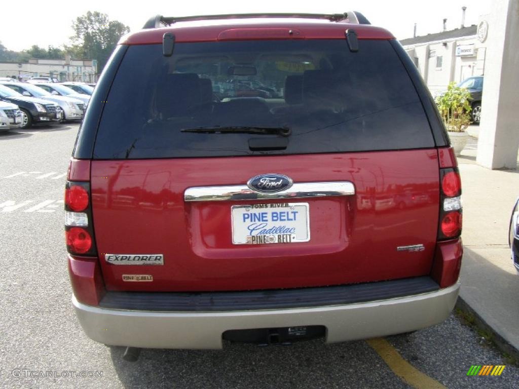 2006 Explorer Eddie Bauer 4x4 - Redfire Metallic / Camel photo #6