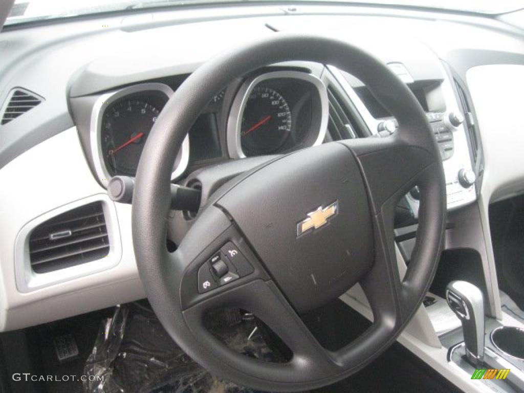 2011 Chevrolet Equinox LS AWD Light Titanium/Jet Black Steering Wheel Photo #42065687