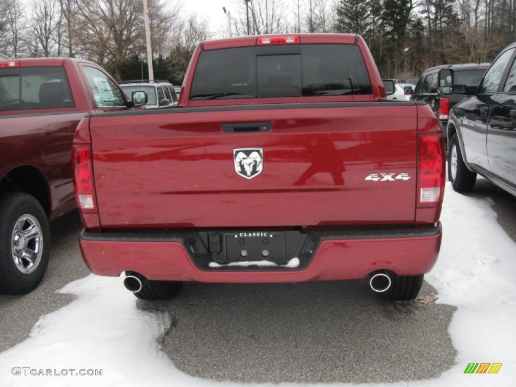 2011 Ram 1500 Sport Quad Cab 4x4 - Deep Cherry Red Crystal Pearl / Dark Slate Gray photo #4