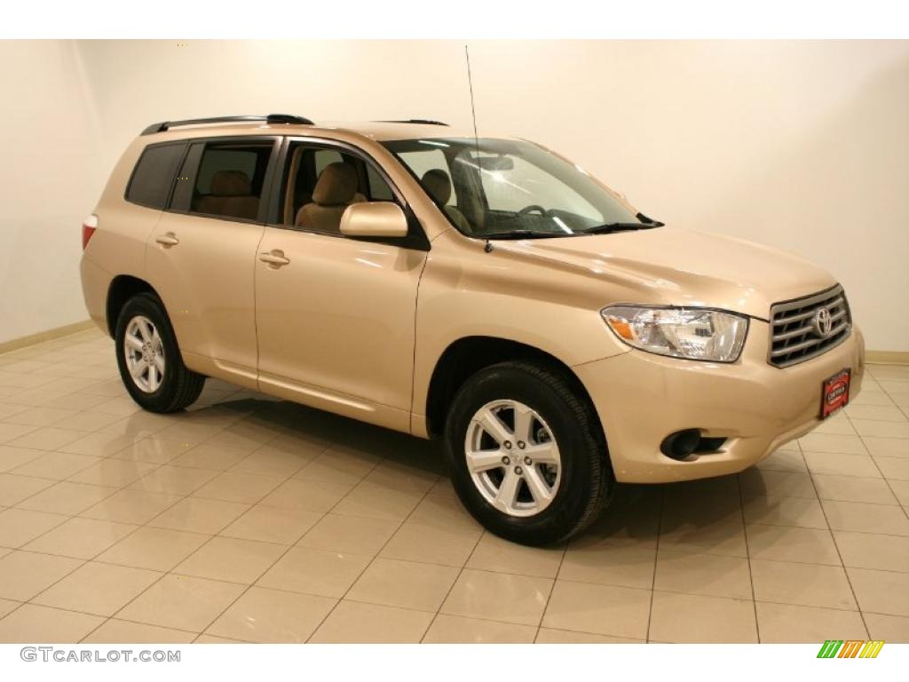 2010 Highlander V6 4WD - Sandy Beach Metallic / Sand Beige photo #1