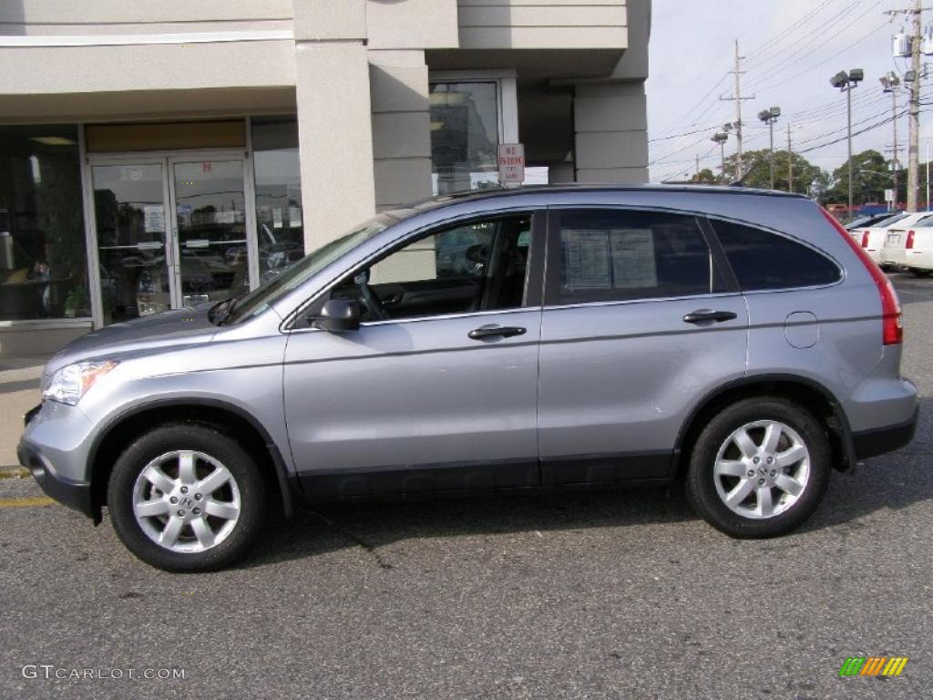 2008 CR-V EX 4WD - Whistler Silver Metallic / Black photo #4