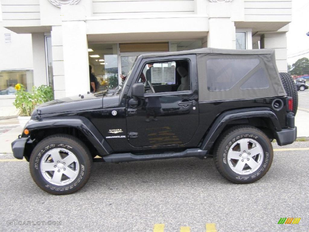 Black 2008 Jeep Wrangler Sahara 4x4 Exterior Photo #42068320