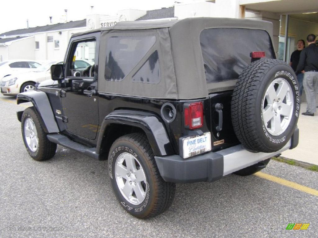 Black 2008 Jeep Wrangler Sahara 4x4 Exterior Photo #42068339