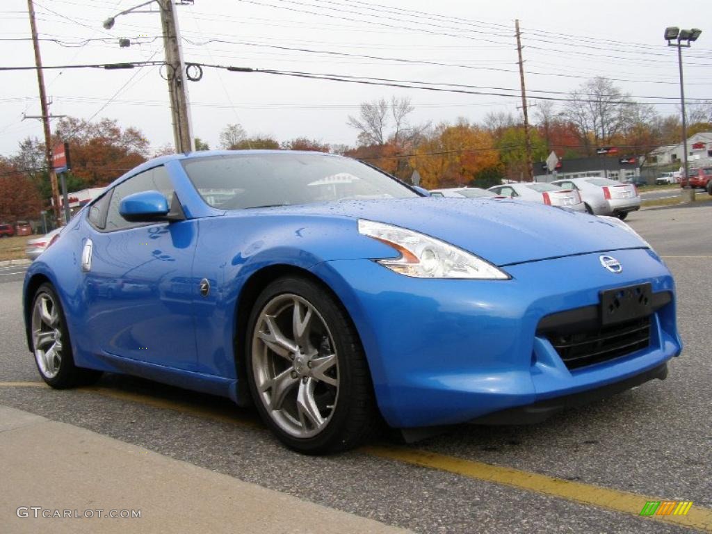 2009 370Z Sport Touring Coupe - Monterey Blue / Black Leather photo #5