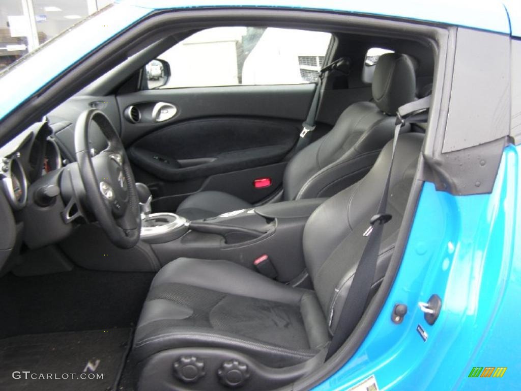 2009 370Z Sport Touring Coupe - Monterey Blue / Black Leather photo #8