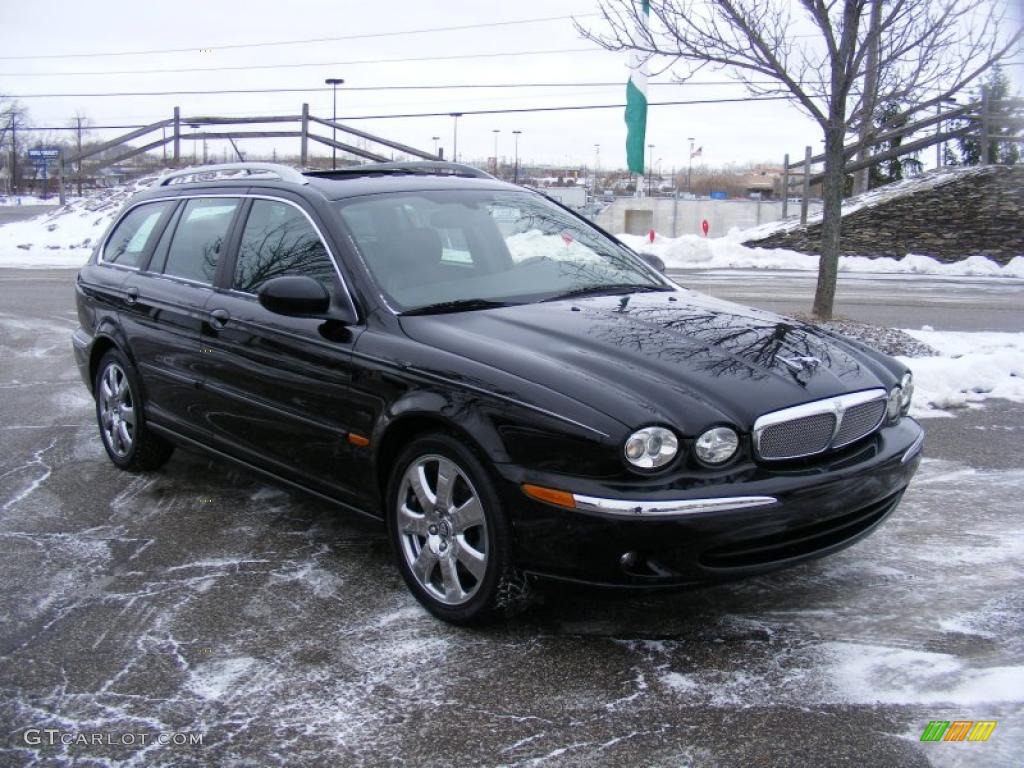 Ebony Black 2006 Jaguar X-Type 3.0 Sport Wagon Exterior Photo #42070995