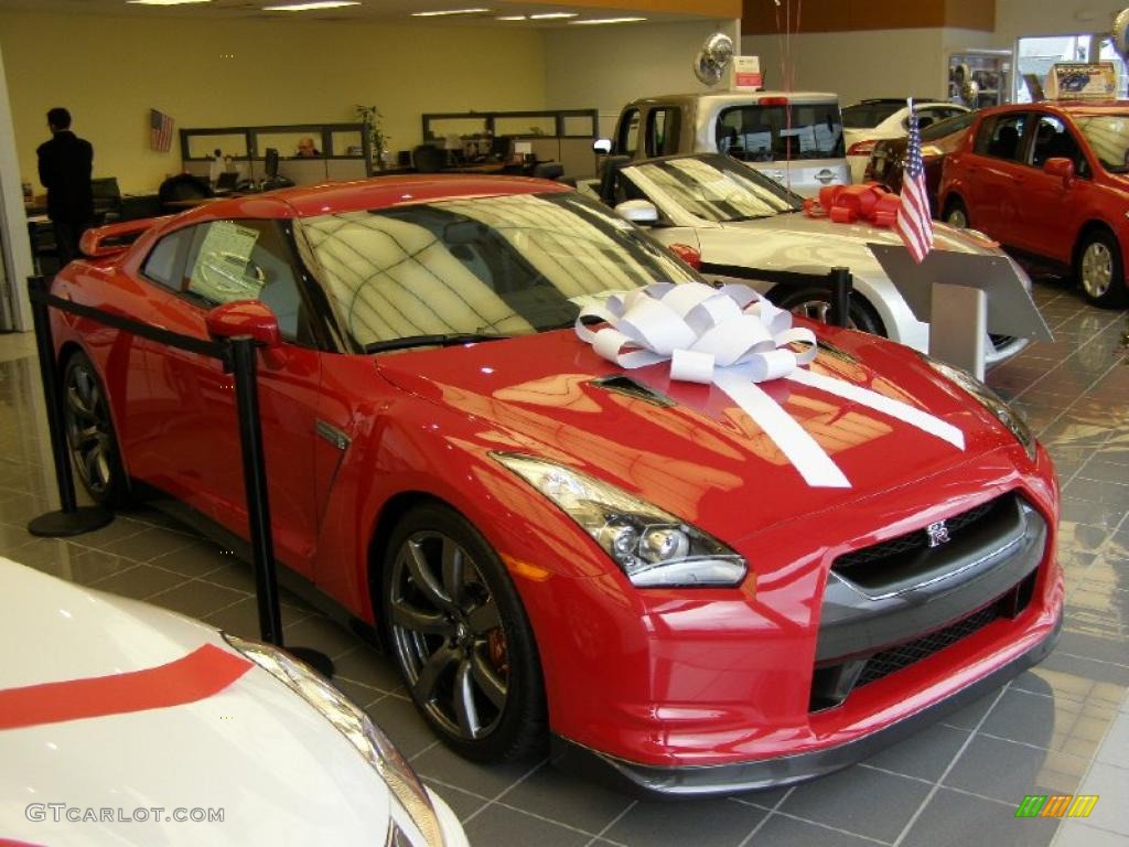 2010 GT-R Premium - Solid Red / Gray photo #1