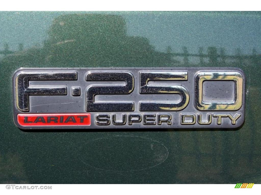 2003 F250 Super Duty Lariat SuperCab 4x4 - Dark Highland Green Metallic / Medium Parchment Beige photo #41