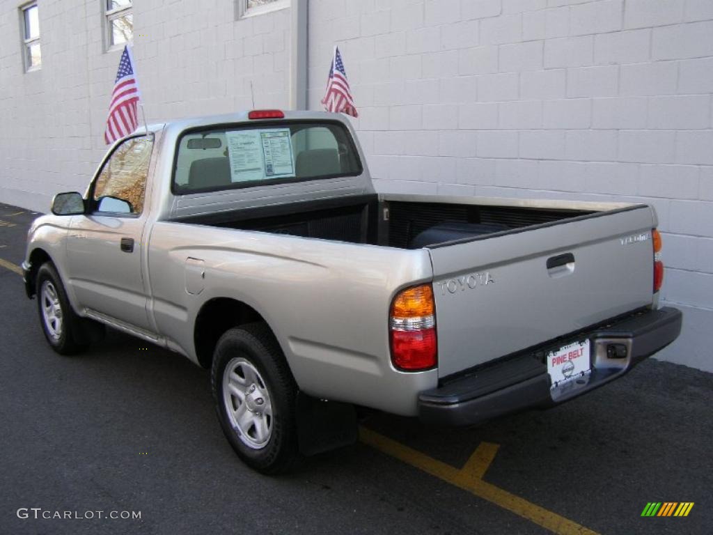 2004 Tacoma Regular Cab - Lunar Mist Metallic / Charcoal photo #5