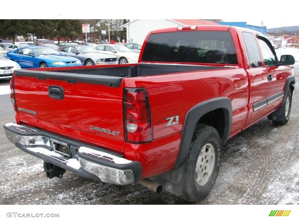 2004 Silverado 1500 Z71 Extended Cab 4x4 - Victory Red / Dark Charcoal photo #11