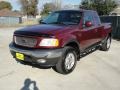 2003 Burgundy Red Metallic Ford F150 XLT SuperCab 4x4  photo #7