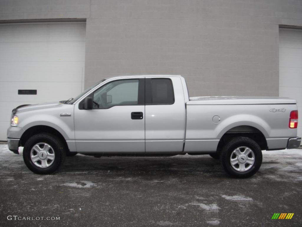 2004 F150 XLT SuperCab 4x4 - Silver Metallic / Dark Flint photo #4