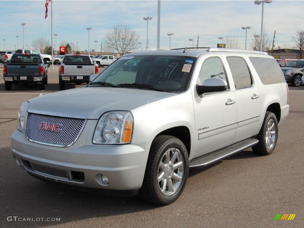 2011 Yukon XL Denali AWD - Pure Silver Metallic / Ebony photo #1