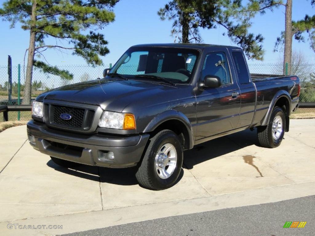 Dark Shadow Grey Metallic 2004 Ford Ranger Edge SuperCab Exterior Photo #42077699